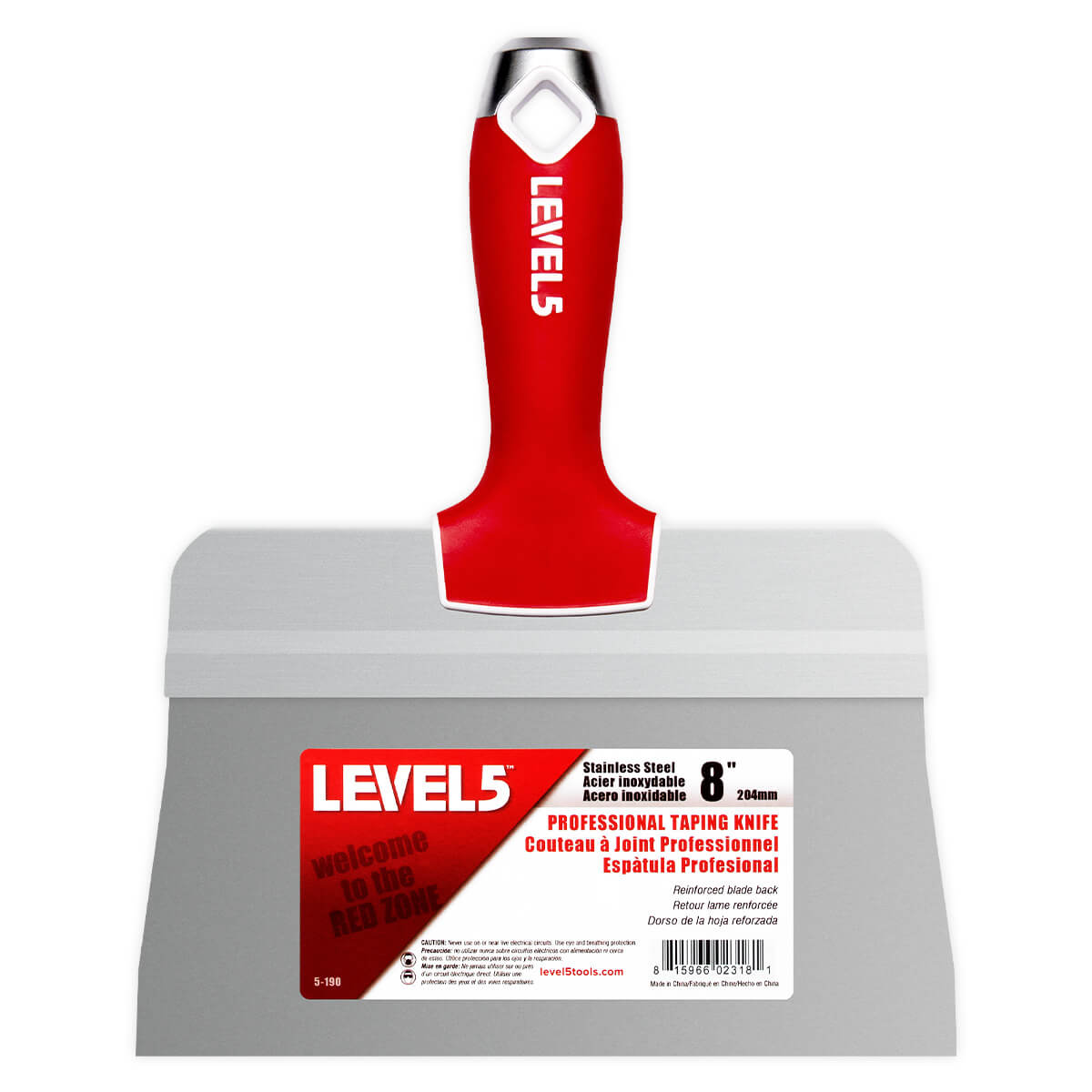 Level 5 Afstrijkmes Softgrip Big Back 8 inch (203 mm)