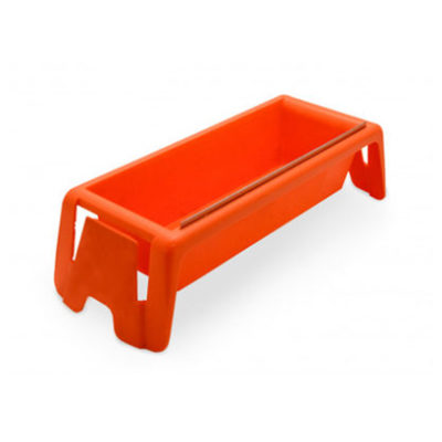 Edma plastic mudpan met messenhouder (250 mm)