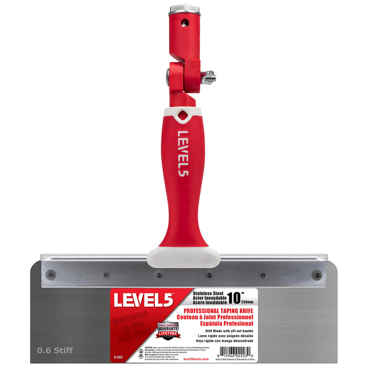 Level 5 Stiff Offset Taping Knife 250mm 0,6mm sale