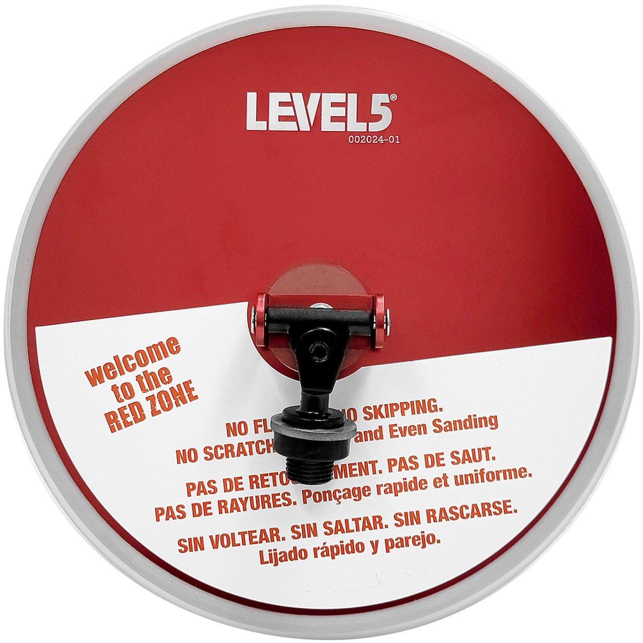 Level5 ronde schuurkop 9" (23cm) met klittenband