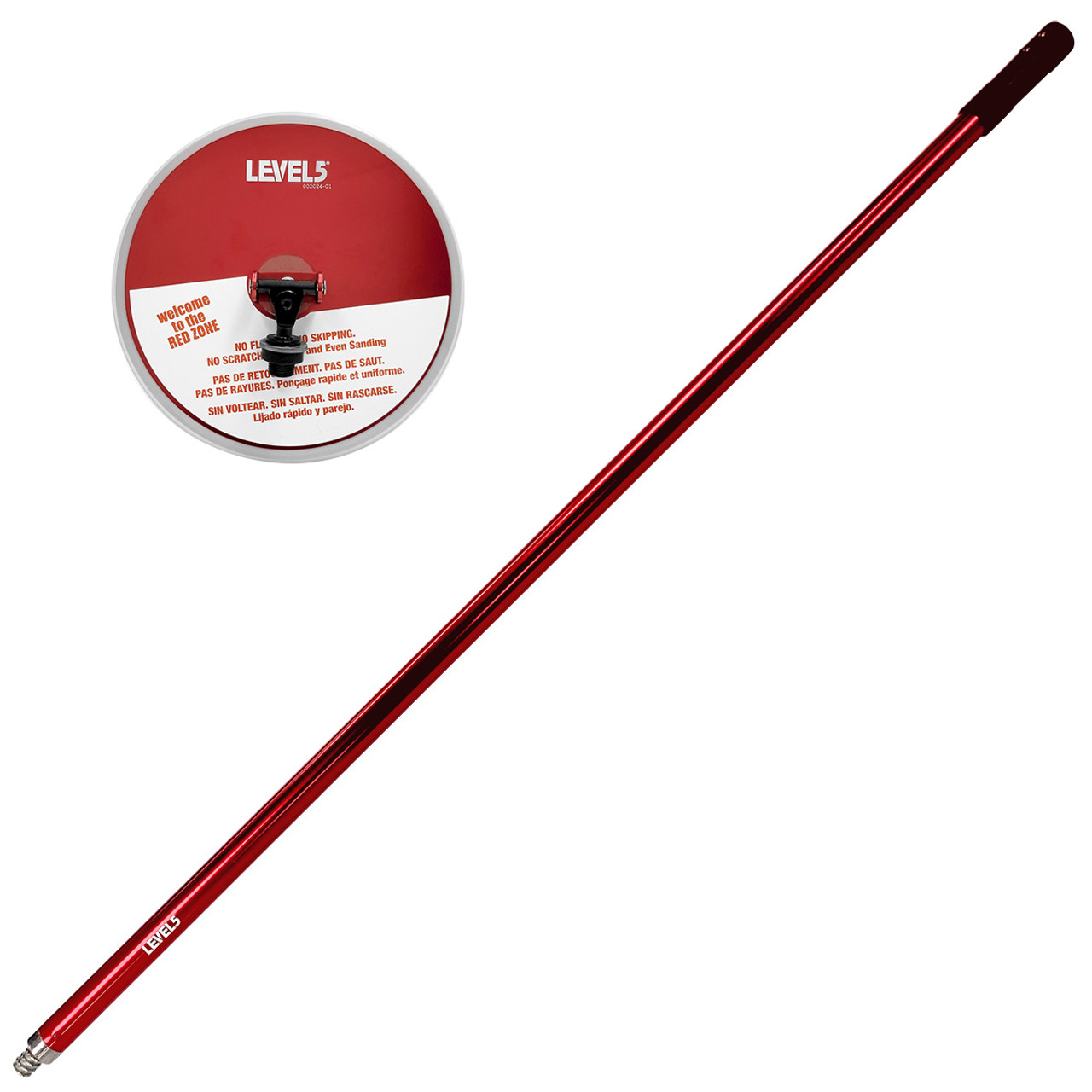 Level5 ronde schuurkop 9" (23cm) met klittenband
