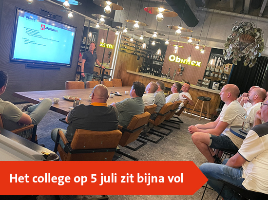 Het College voor afvoegers zit bijna vol