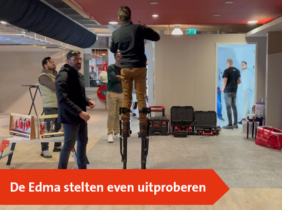 Makkelijk op hoogte werken met de Edma stelten
